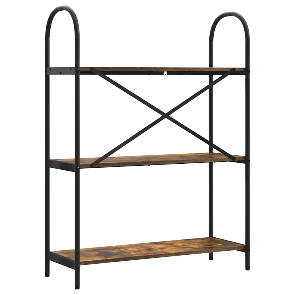 Libreria Rovere fumé 80 x 30 x 109 cm Legno multistrato