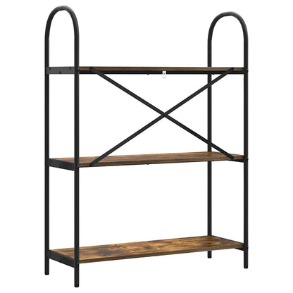 Libreria Rovere fumé 80 x 30 x 109 cm Legno multistrato