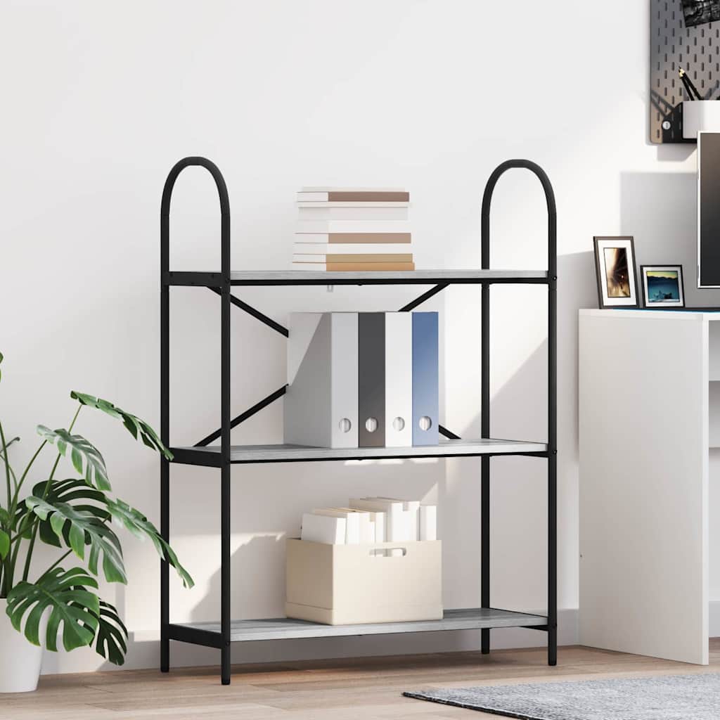 Libreria Grigio Sonoma 80 x 30 x 109 cm Legno multistrato