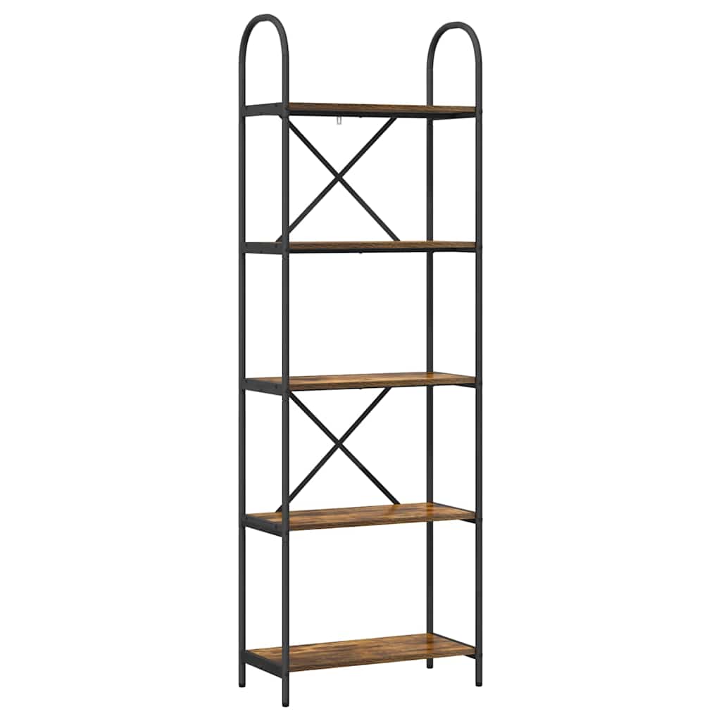 Libreria Rovere fumé 60 x 30 x 183 cm Legno multistrato