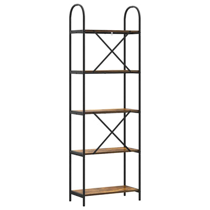 Libreria Rovere fumé 60 x 30 x 183 cm Legno multistrato