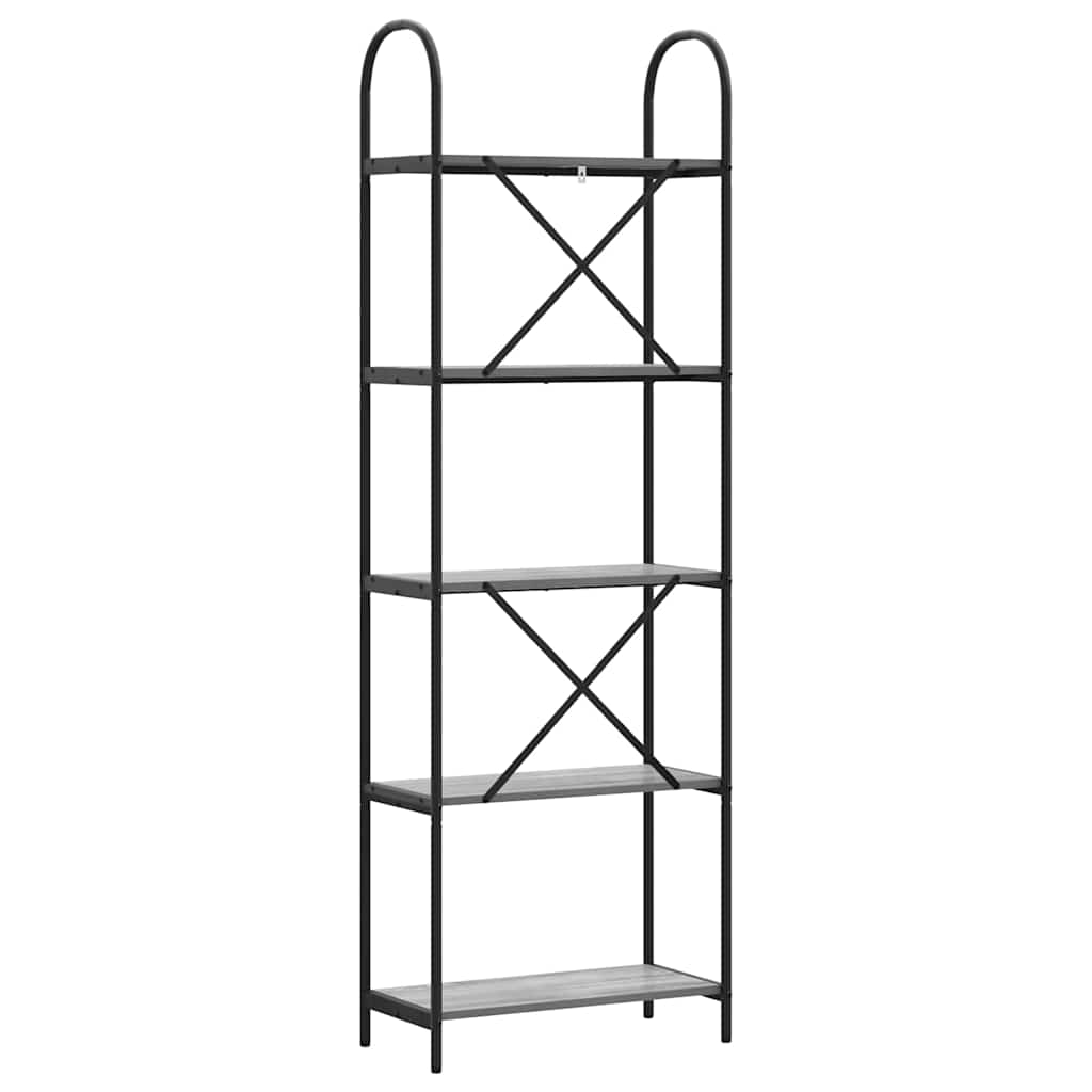 Libreria Grigio Sonoma 60 x 30 x 183 cm Legno multistrato