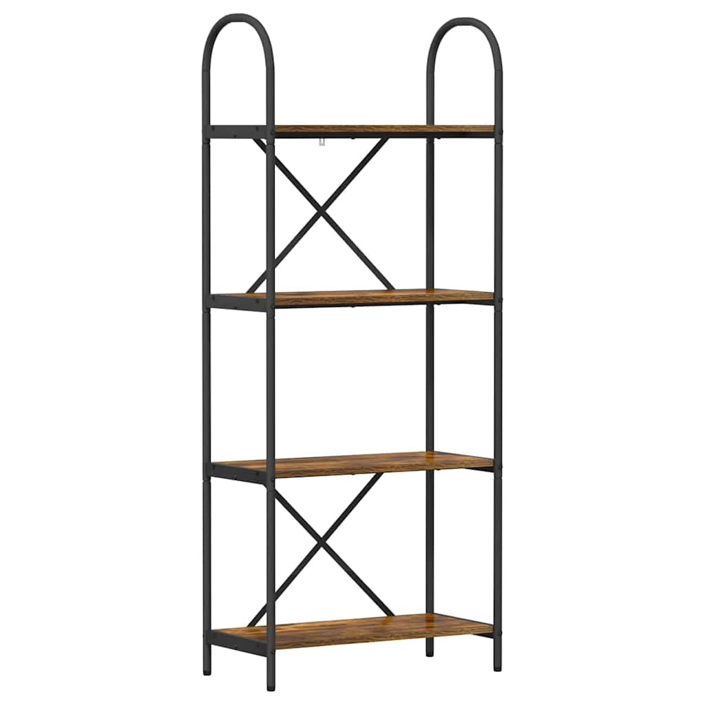 Libreria Rovere fumé 60 x 30 x 146 cm Legno multistrato