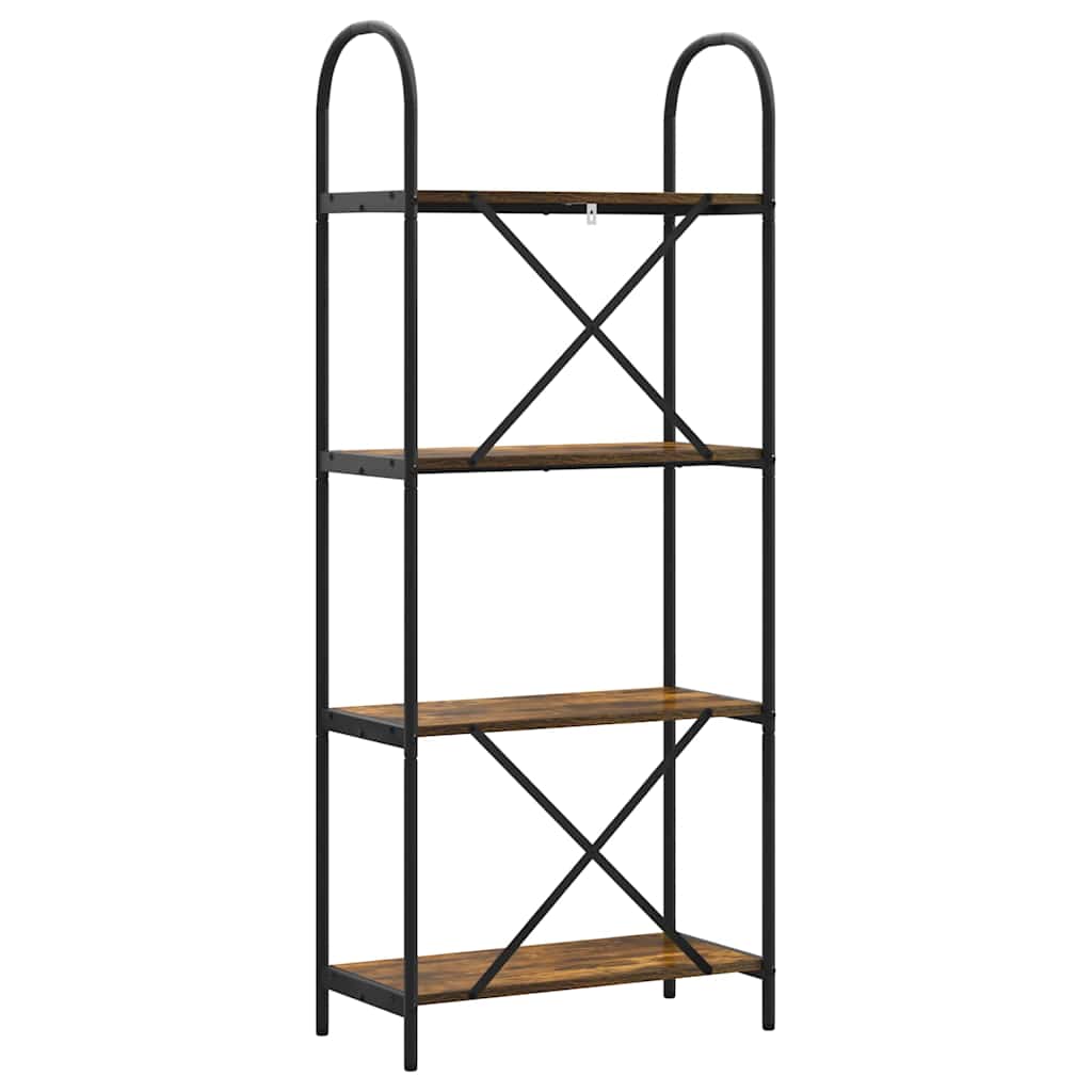 Libreria Rovere fumé 60 x 30 x 146 cm Legno multistrato