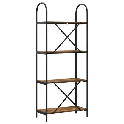 Libreria Rovere fumé 60 x 30 x 146 cm Legno multistrato