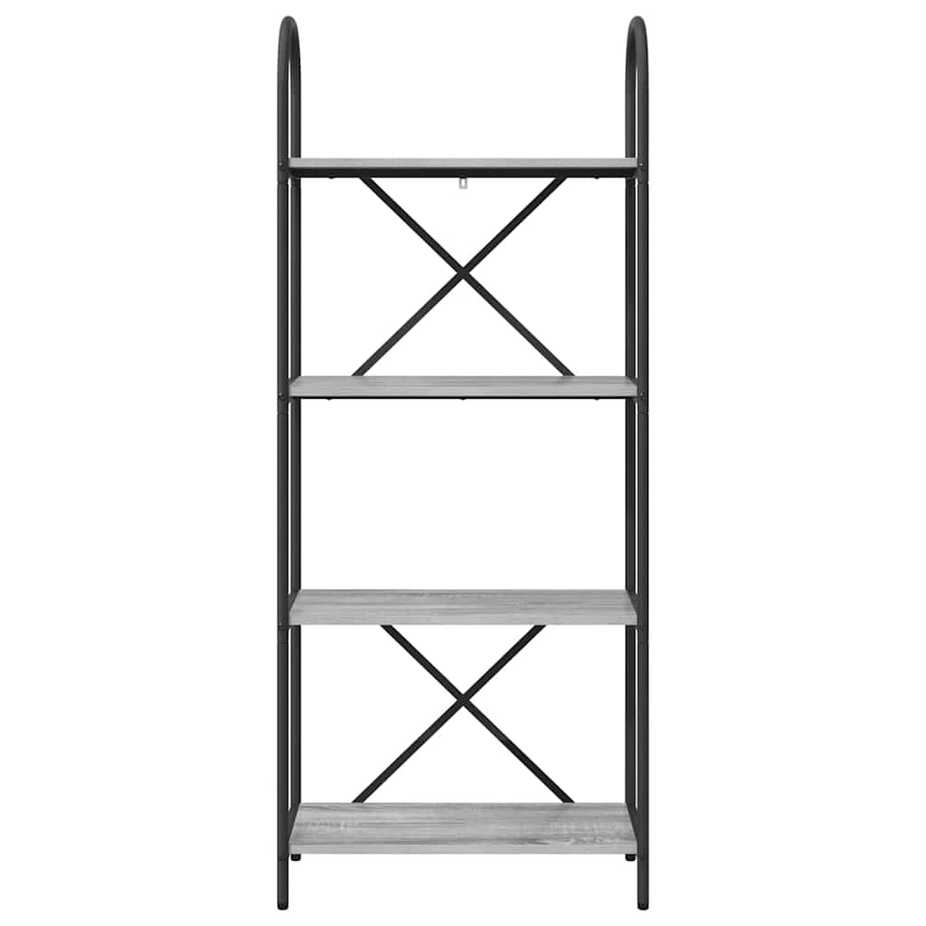 Libreria Grigio Sonoma 60 x 30 x 146 cm Legno multistrato