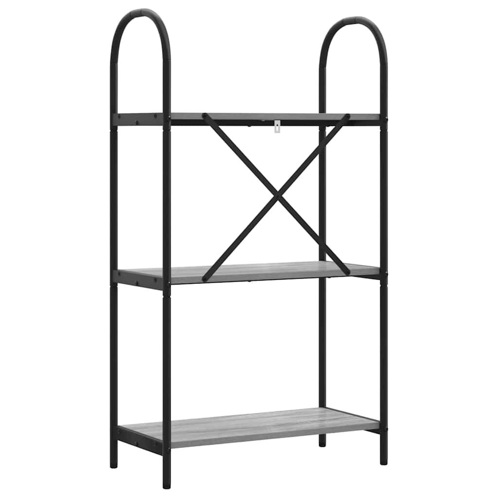 Libreria Grigio Sonoma 60 x 30 x 109 cm Legno multistrato