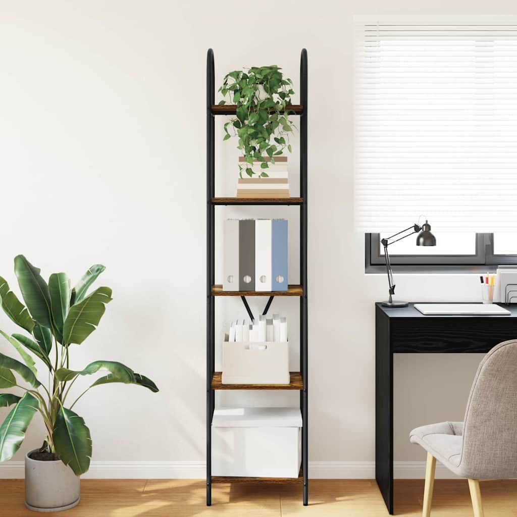 Libreria Rovere fumé 40 x 30 x 183 cm Legno multistrato