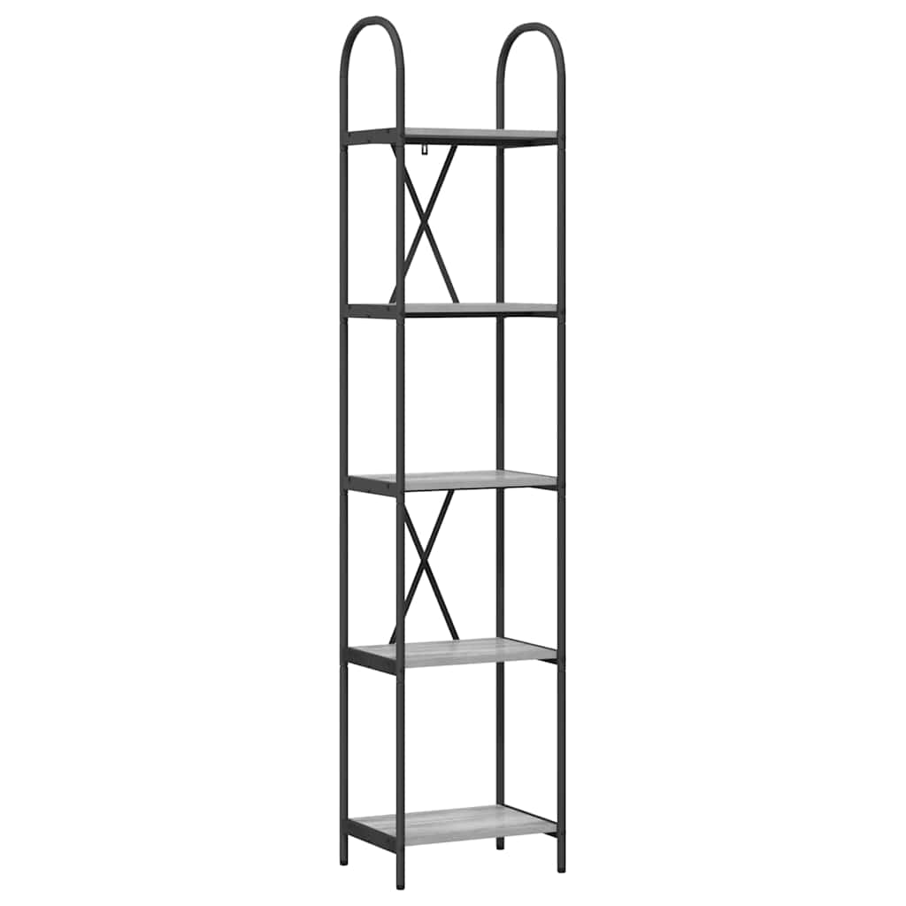 Libreria Grigio Sonoma 40 x 30 x 183 cm Legno multistrato
