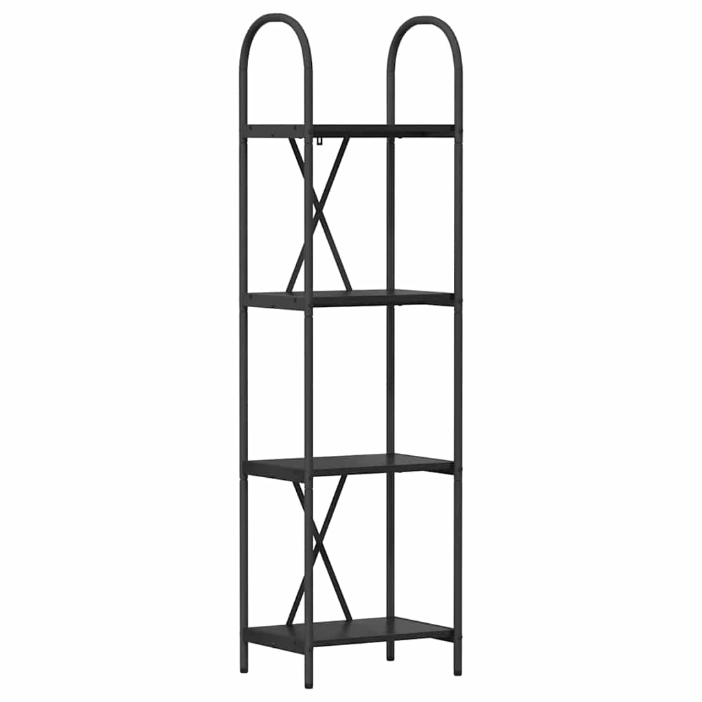 Libreria Rovere Nero 40 x 30 x 146 cm Legno multistrato