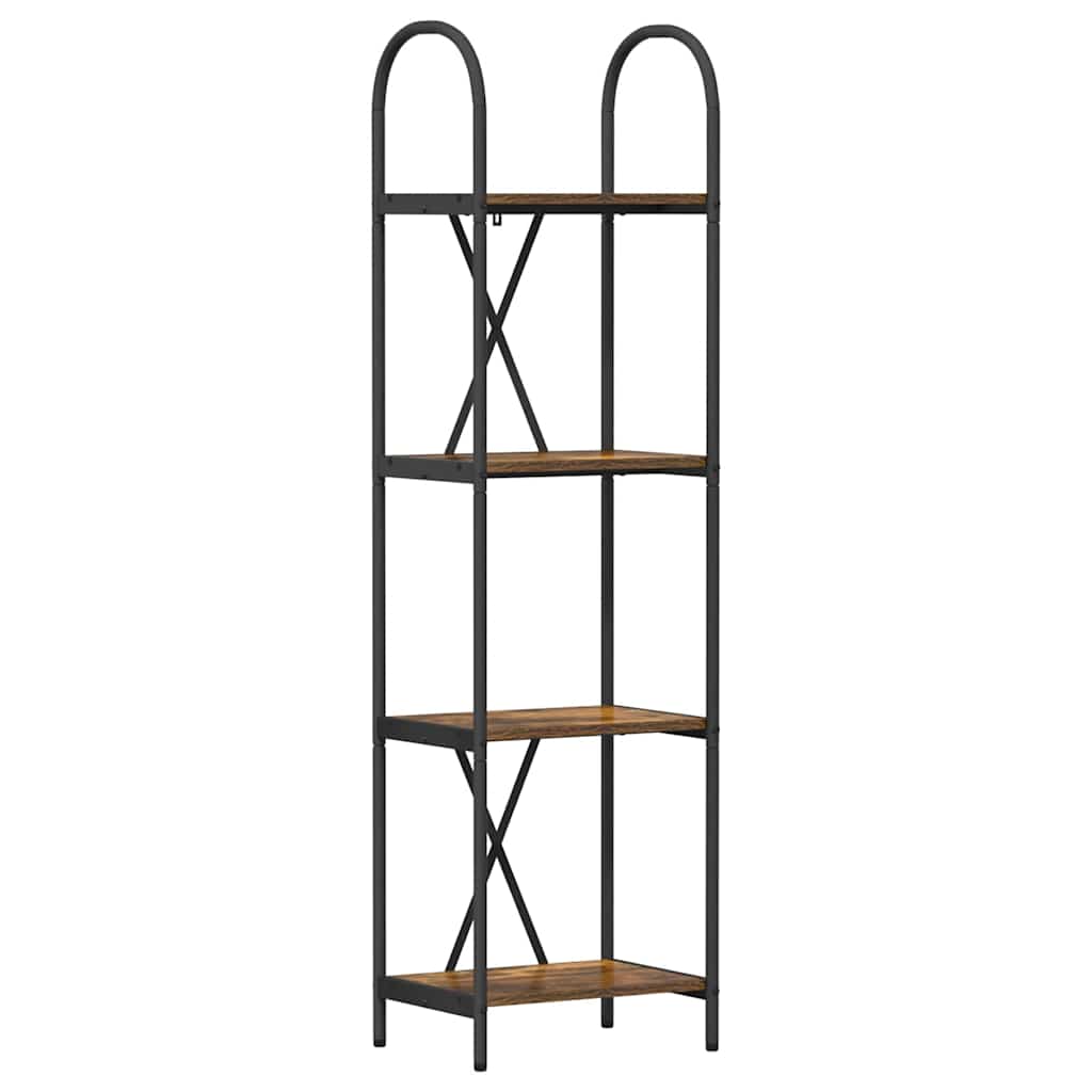 Libreria Rovere fumé 40 x 30 x 146 cm Legno multistrato