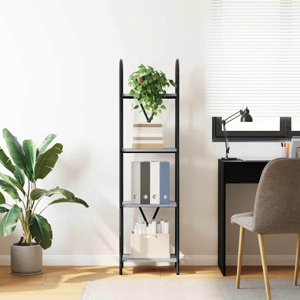 Libreria Grigio Sonoma 40 x 30 x 146 cm Legno multistrato