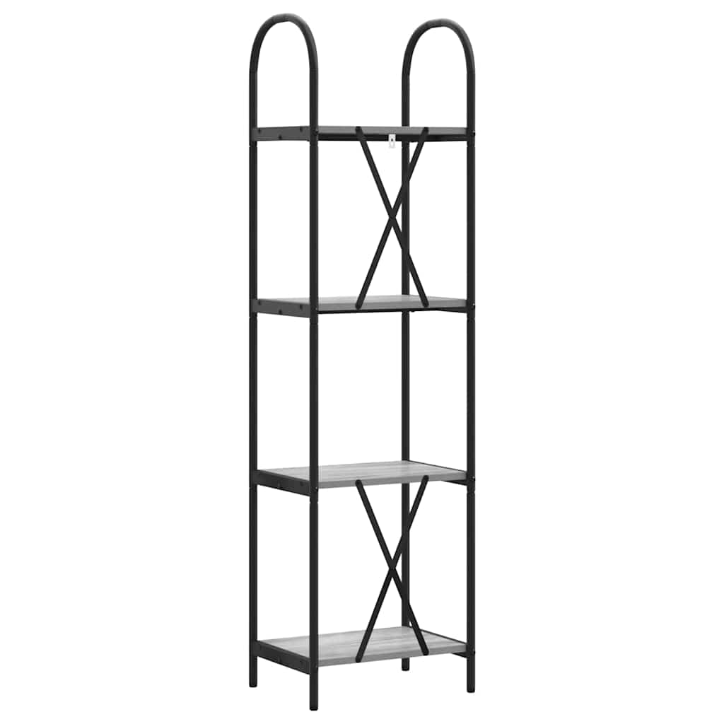 Libreria Grigio Sonoma 40 x 30 x 146 cm Legno multistrato