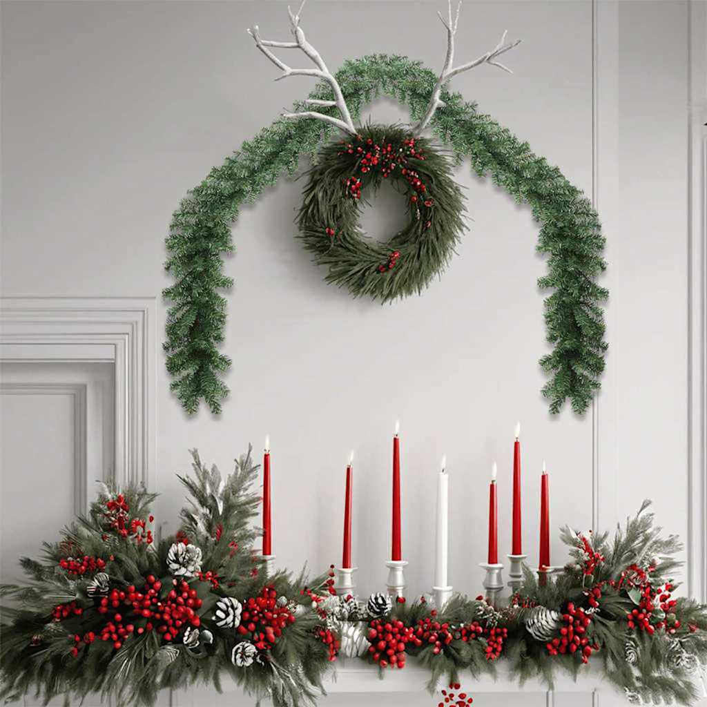 Ghirlanda di Natale 2 pcs Verde 20 m PVC | homemem39