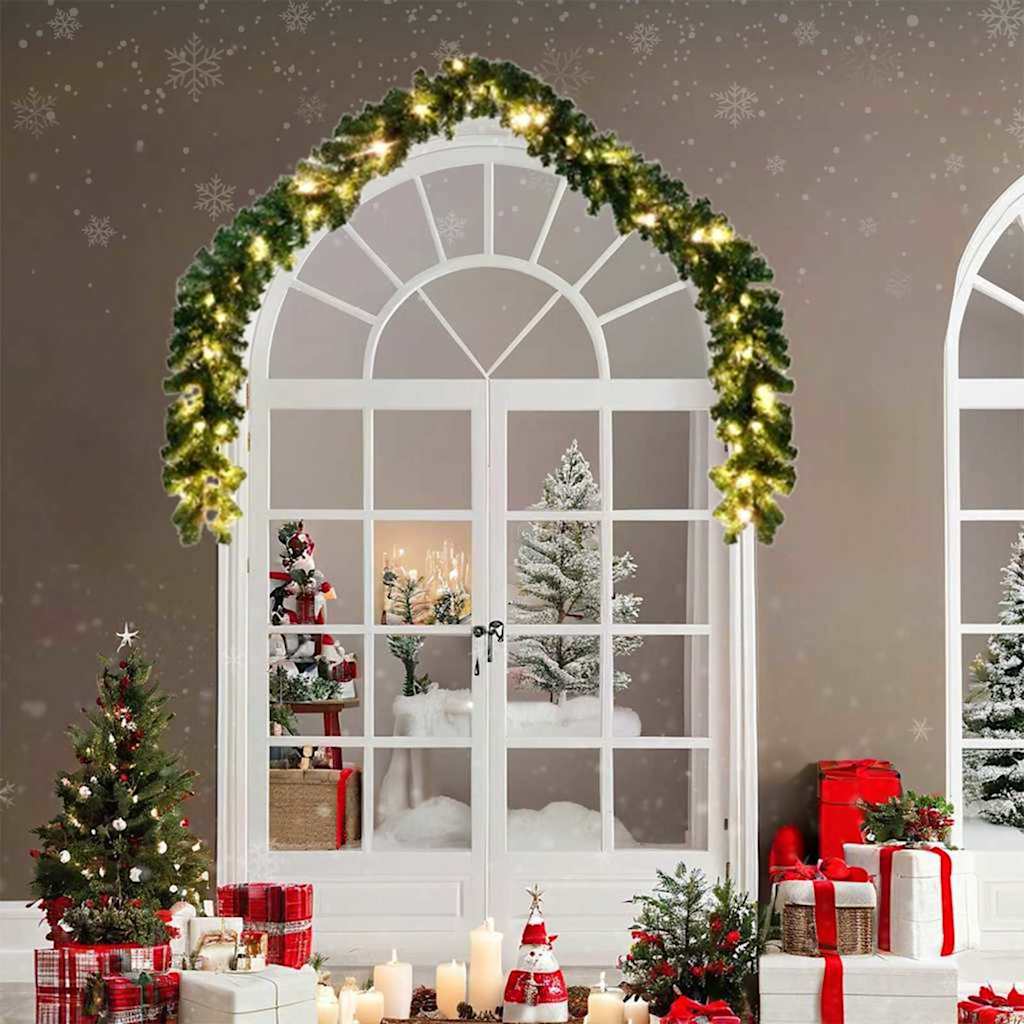 Ghirlanda di Natale con 600 LED 2 pcs Verde PVC | homemem39