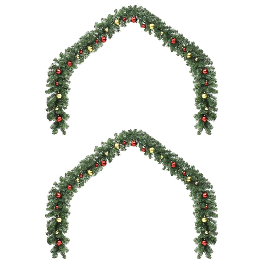 Ghirlanda di Natale con 600 LED 2 pcs Verde PVC | homemem39
