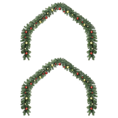 Ghirlanda di Natale con 600 LED 2 pcs Verde PVC | homemem39