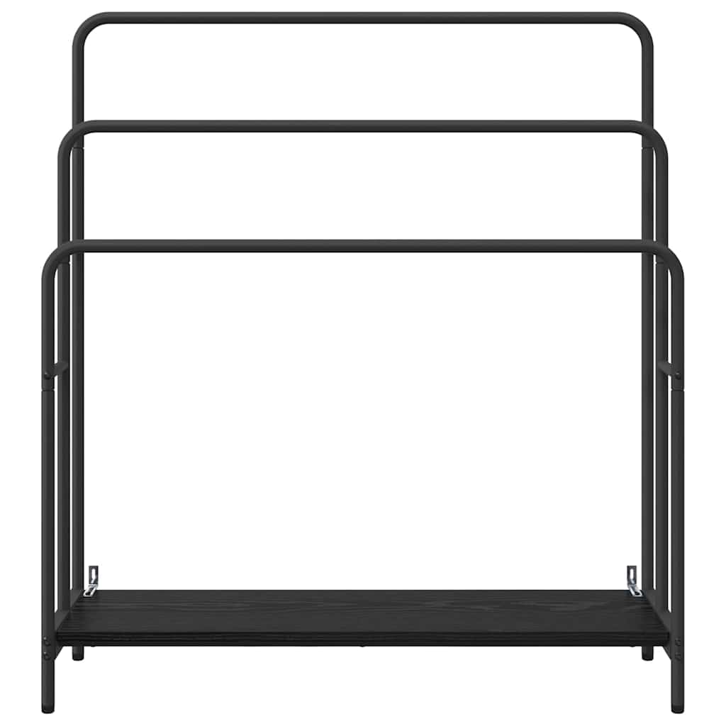 Appendiabiti Rovere Nero 90 x 30 x 100,5 cm Legno multistrato