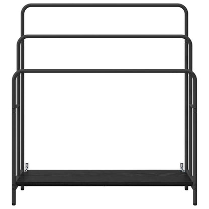 Appendiabiti Rovere Nero 90 x 30 x 100,5 cm Legno multistrato