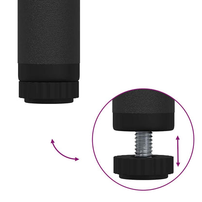 Appendiabiti Rovere Nero 90 x 30 x 100,5 cm Legno multistrato