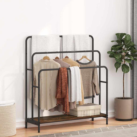 Appendiabiti Rovere fumé 90 x 30 x 100,5 cm Legno multistrato