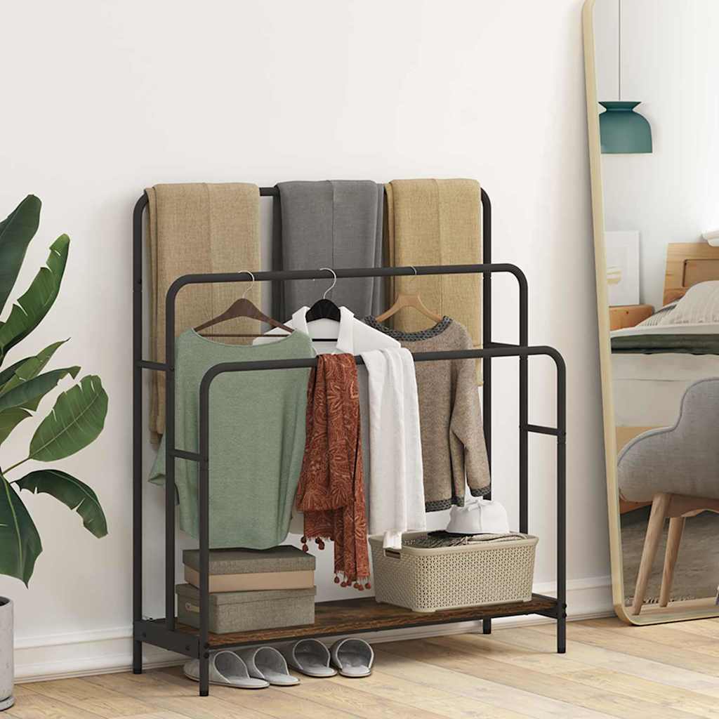 Appendiabiti Rovere fumé 90 x 30 x 100,5 cm Legno multistrato