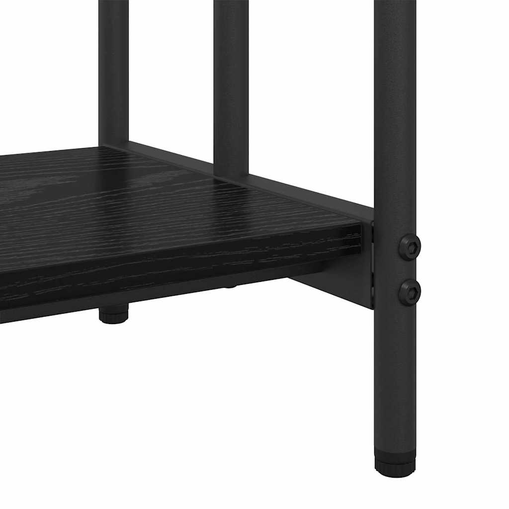 Appendiabiti Rovere Nero 60 x 30 x 100,5 cm Legno multistrato