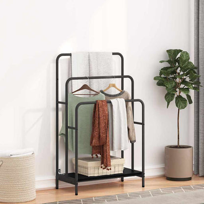 Appendiabiti Rovere Nero 60 x 30 x 100,5 cm Legno multistrato