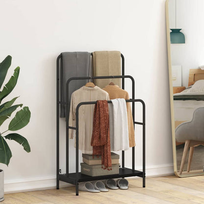 Appendiabiti Rovere Nero 60 x 30 x 100,5 cm Legno multistrato