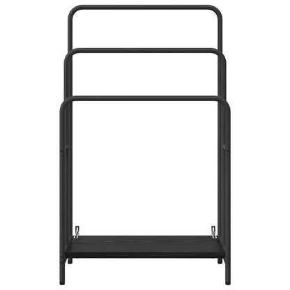 Appendiabiti Rovere Nero 60 x 30 x 100,5 cm Legno multistrato