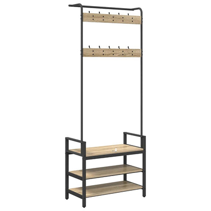 Appendiabiti Rovere Sonoma 75 x 34 x 184 cm Legno multistrato