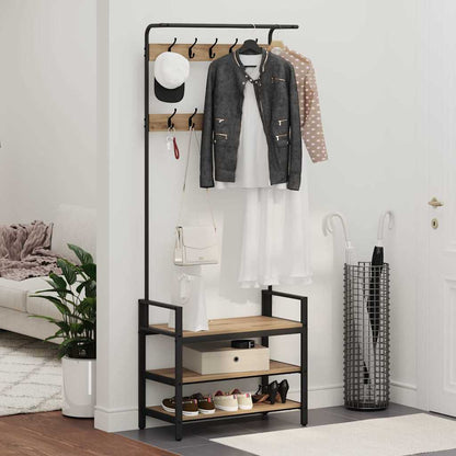 Appendiabiti Rovere artigianale 75 x 34 x 184 cm