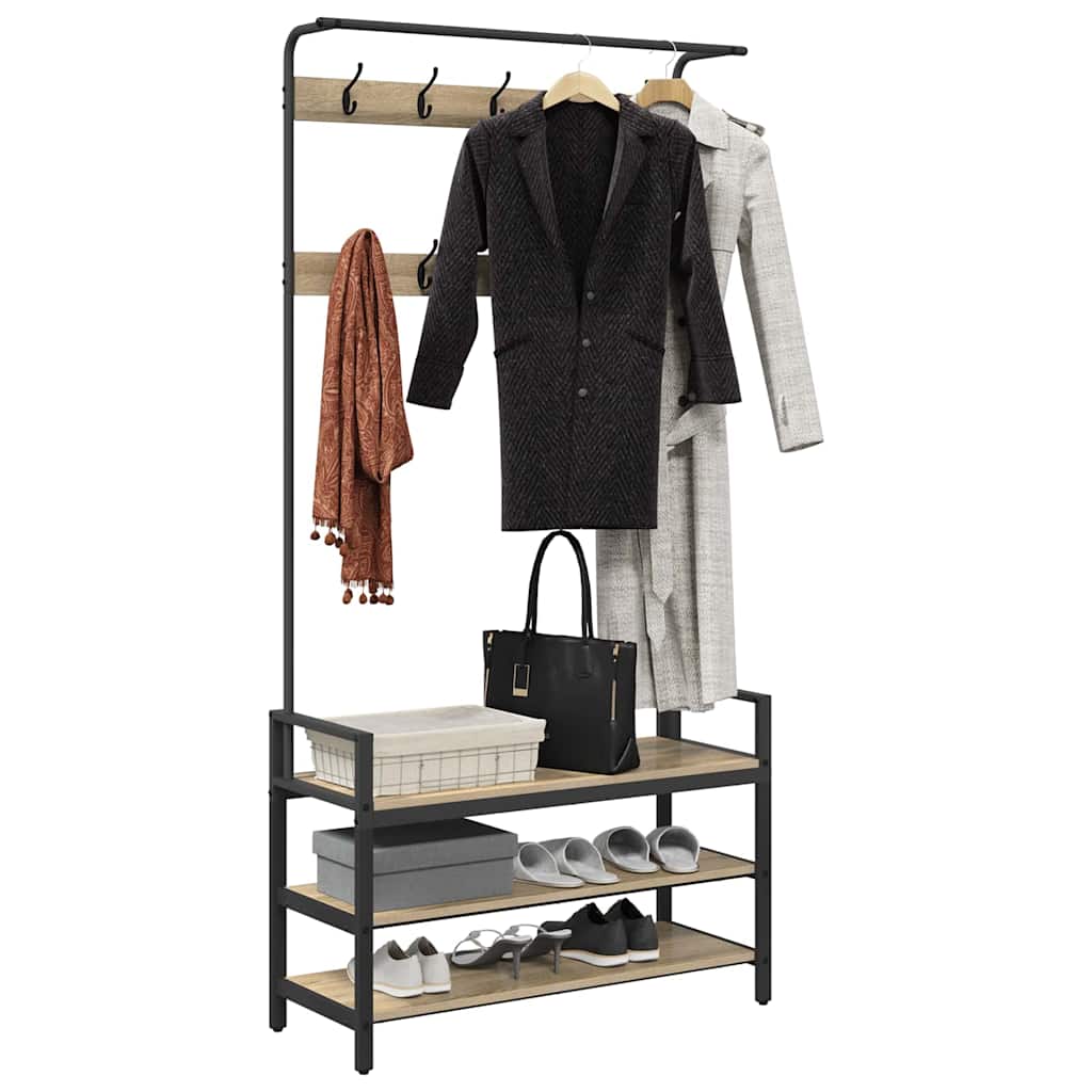 Appendiabiti Rovere Sonoma 95 x 34 x 184 cm Legno multistrato