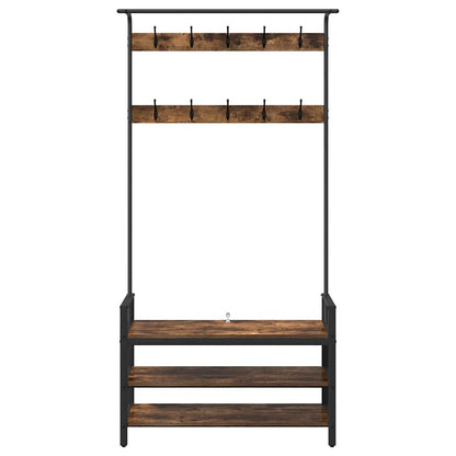 Appendiabiti Rovere fumé 95 x 34 x 184 cm Legno multistrato