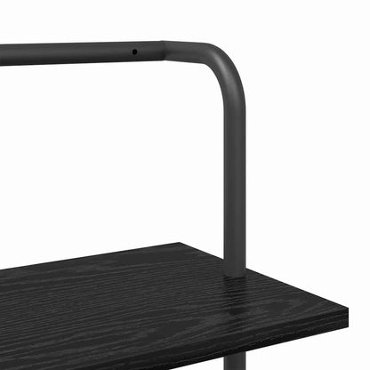 Libreria Rovere Nero 60 x 24 x 168 cm Legno multistrato