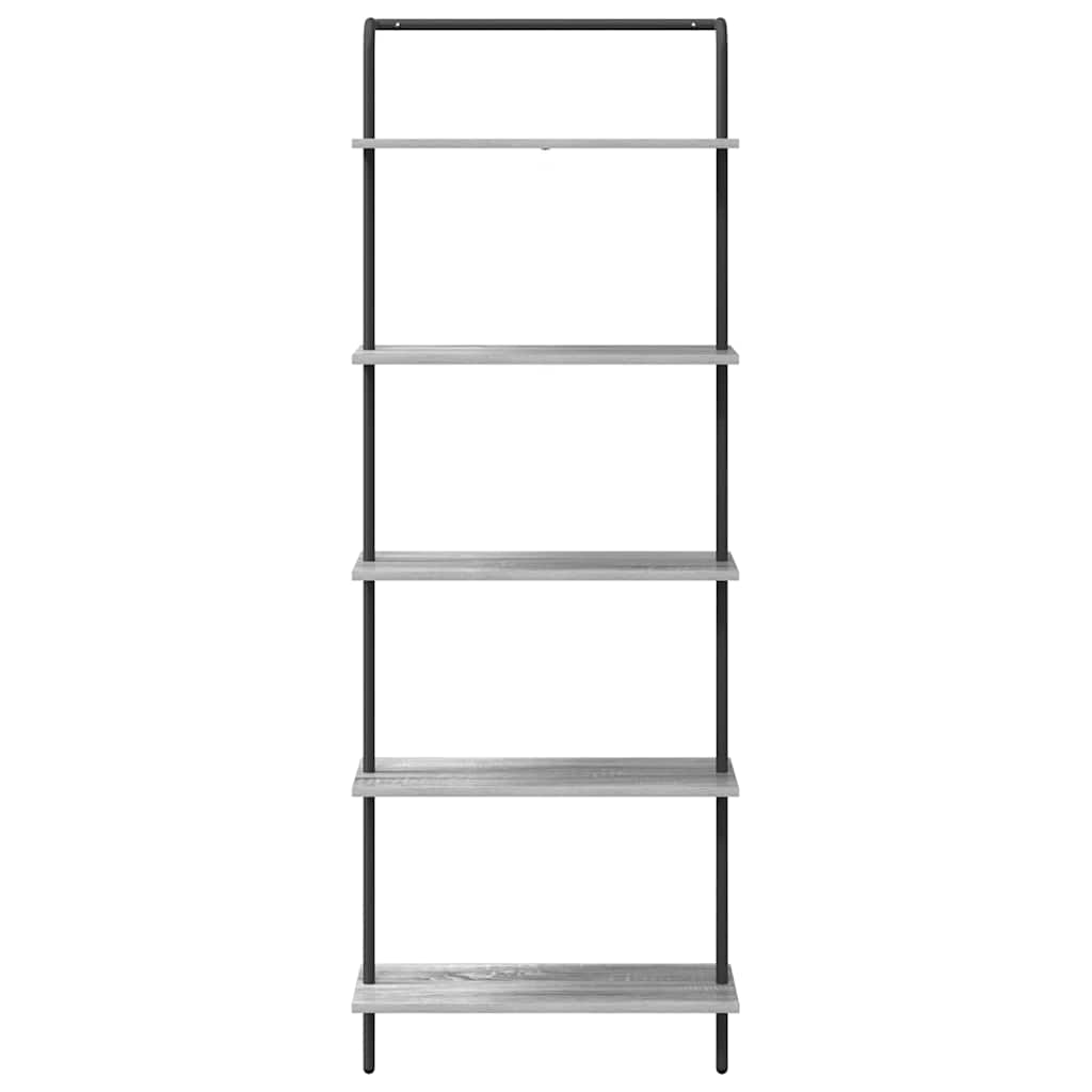 Libreria Grigio Sonoma 60 x 24 x 168 cm Legno multistrato