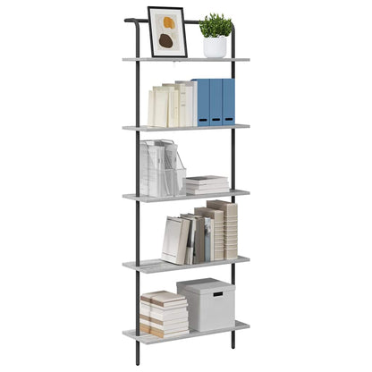 Libreria Grigio Sonoma 60 x 24 x 168 cm Legno multistrato