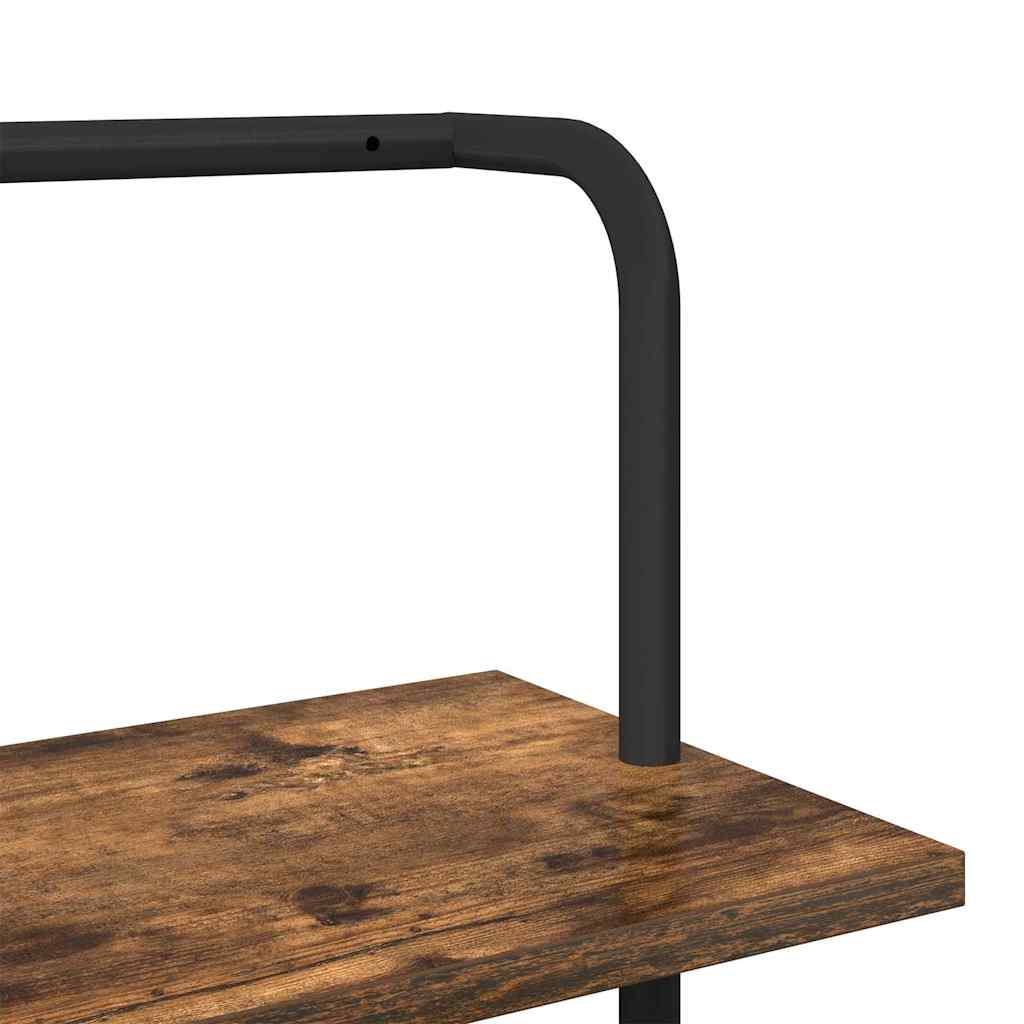 Libreria Rovere fumé 60 x 24 x 203 cm Legno multistrato