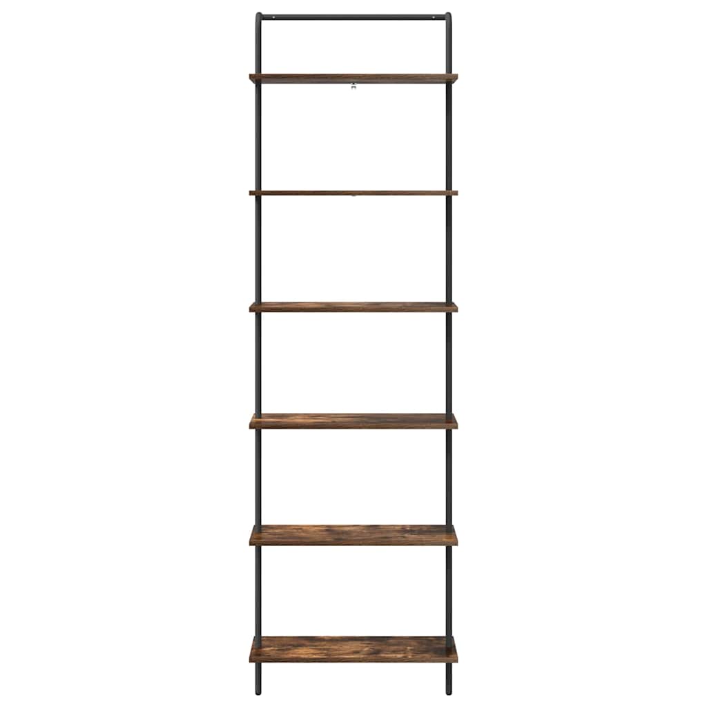 Libreria Rovere fumé 60 x 24 x 203 cm Legno multistrato