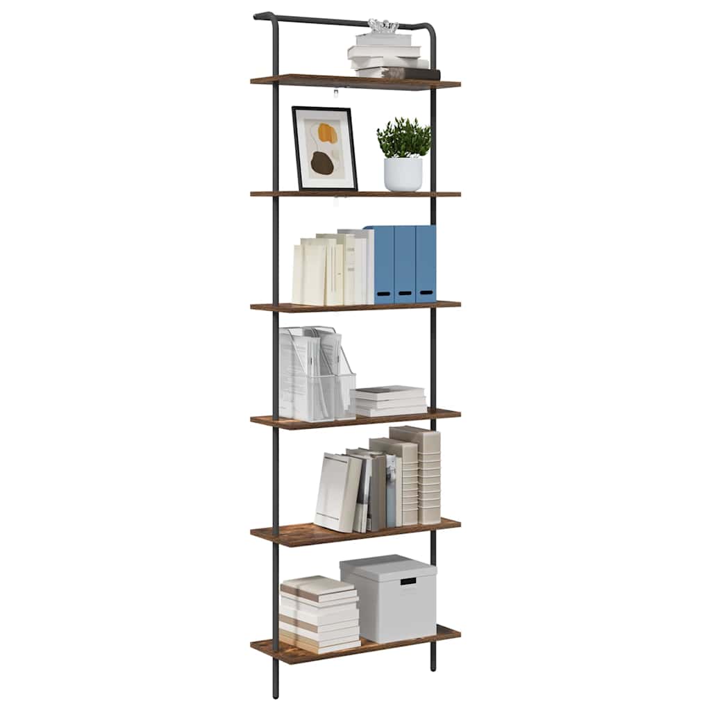 Libreria Rovere fumé 60 x 24 x 203 cm Legno multistrato