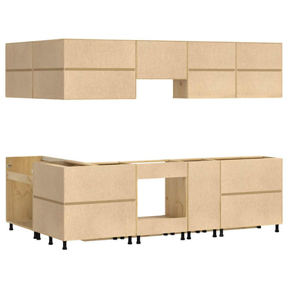 Armadietto con cassetto con porta 10 pcs Miele Pino massello