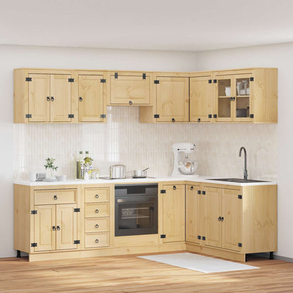 Armadietto con cassetto con porta 10 pcs Miele Pino massello