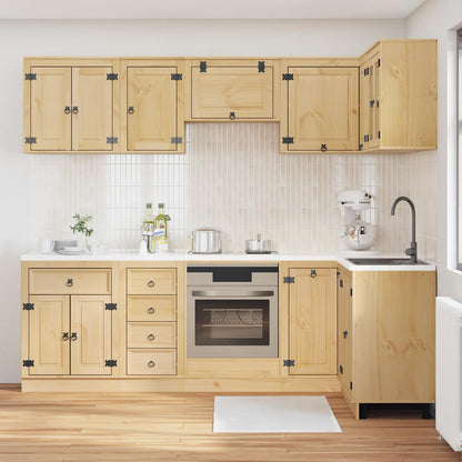 Armadietto con cassetto con porta 10 pcs Miele Pino massello