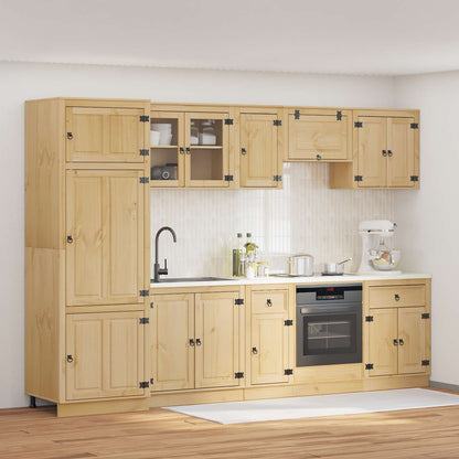 Armadietto con cassetto con porta 9 pcs Miele Pino massello