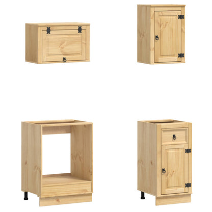 Armadietto con cassetto con porta 8 pcs Miele Pino massello
