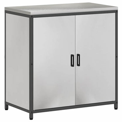 Set di Stoccaggio per Cucina con porta 2 pcs Argento Acciaio