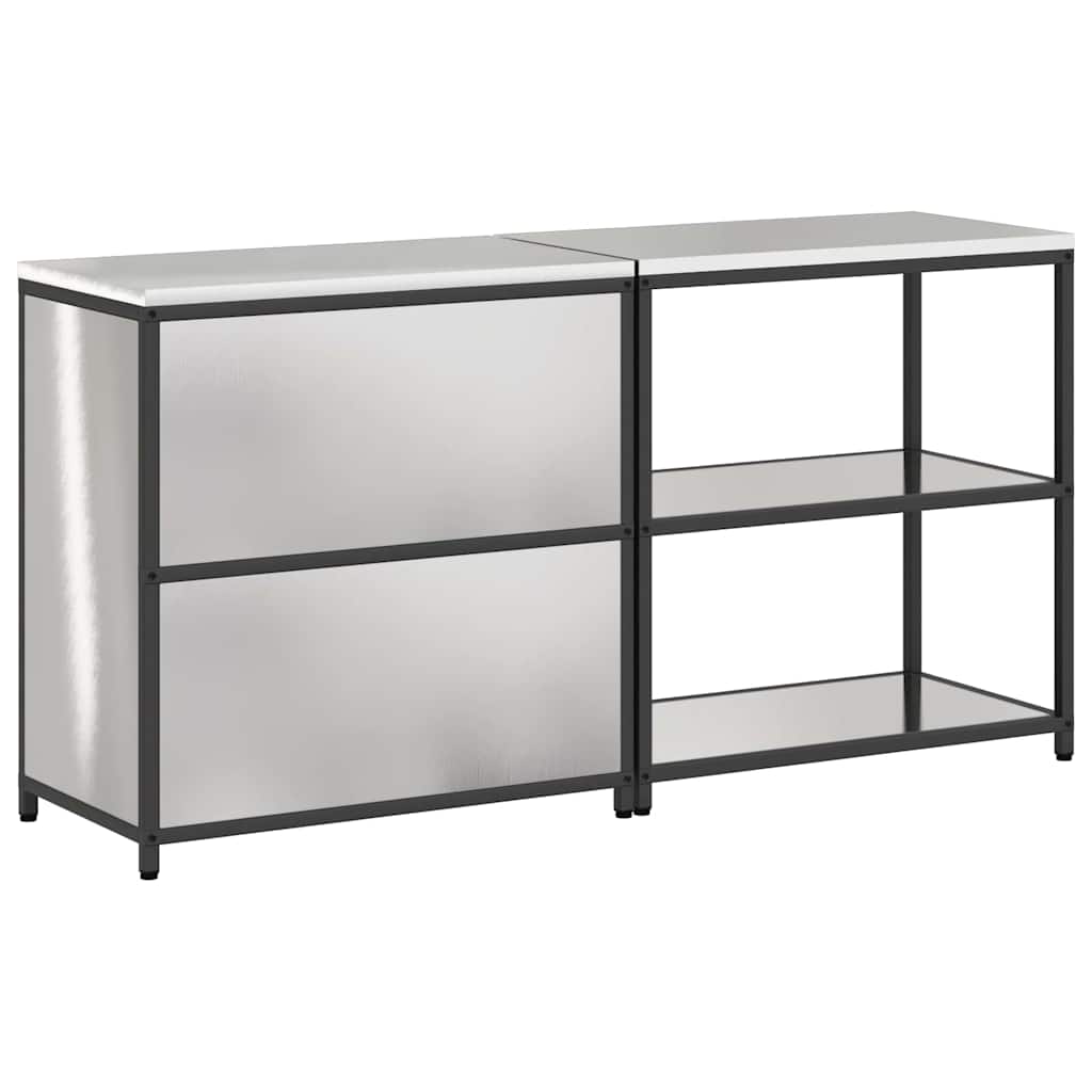 Set di Stoccaggio per Cucina HATTEM 2 pcs Argento Acciaio Inox