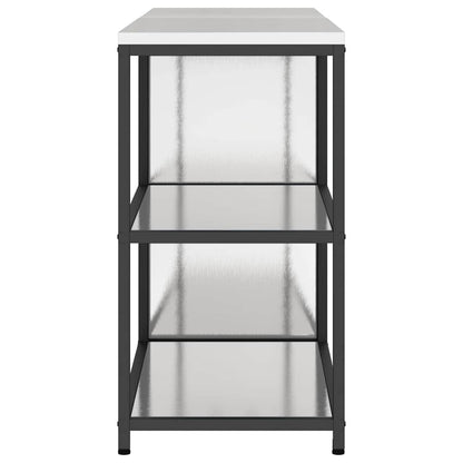 Set di Stoccaggio per Cucina con porta 2 pcs Argento Acciaio