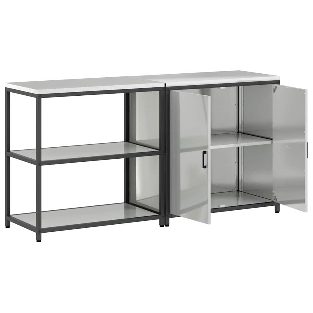 Set di Stoccaggio per Cucina HATTEM 2 pcs Argento