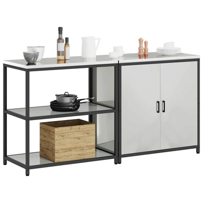 Set di Stoccaggio per Cucina HATTEM 2 pcs Argento